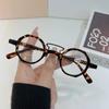 New Fashion Reading Glasses Neutral Retro Round Frame Presbyopia Anti Blue Light Blocking Glasses Clear Lens To +4 0