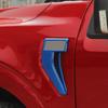 Blue Front Fender Side Vent Cover Trim Bezels For Ford F150 2021-22 Accessories