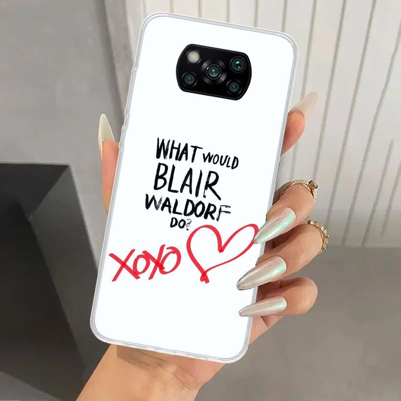 Gossip Girl Phone Case for Xiaomi Poco X7 X6 X5 X4 X3 Nfc F7 Ultra F6 F5 Pro F4 GT F3 M6 M5S M4 M3 Soft Print Shell Poco X7 X6 X
