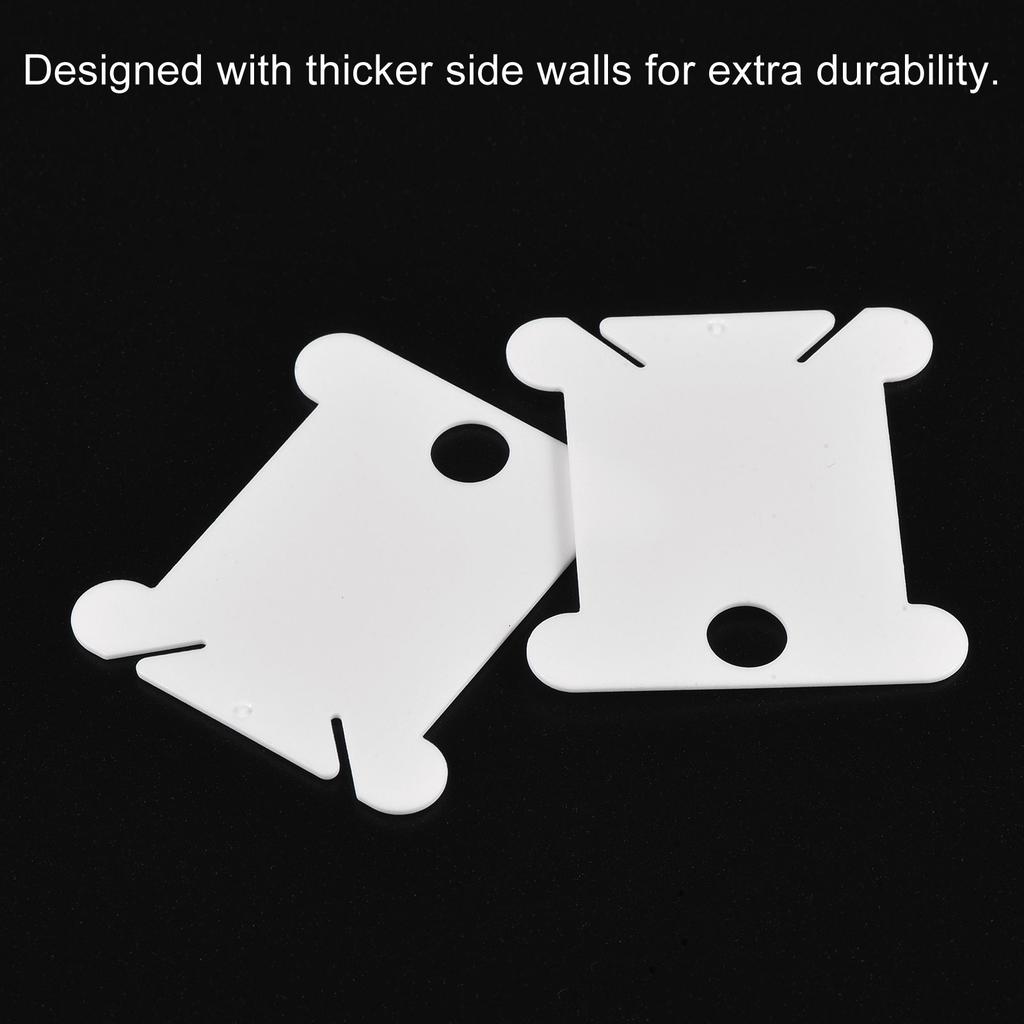 100/300pcs Plastic Floss Bobbins, Thread Cards Cross Cotton for Craft DIY Sewing Storage Case Embroidery Multicolor