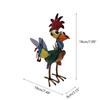 Versatile Yard Accent Colorful Iron Chicken Figurine for Indoor and Outdoor Use