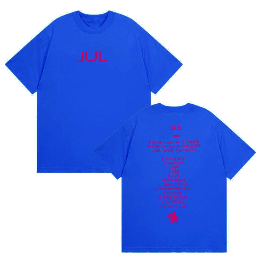 New Album Jul Double Sided Print Tshirt UNISEX Women Vintage Harajuku Oversized YK Tshirts Summer Clothing Cotton Tops