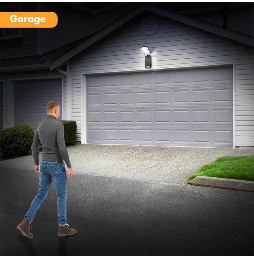 Solar Foldable Wall Lamp Auto-Dimming Zero Electricity Cost 3 Lighting Mode IP65 Waterproof Solar Light for Porch Garage Pathway