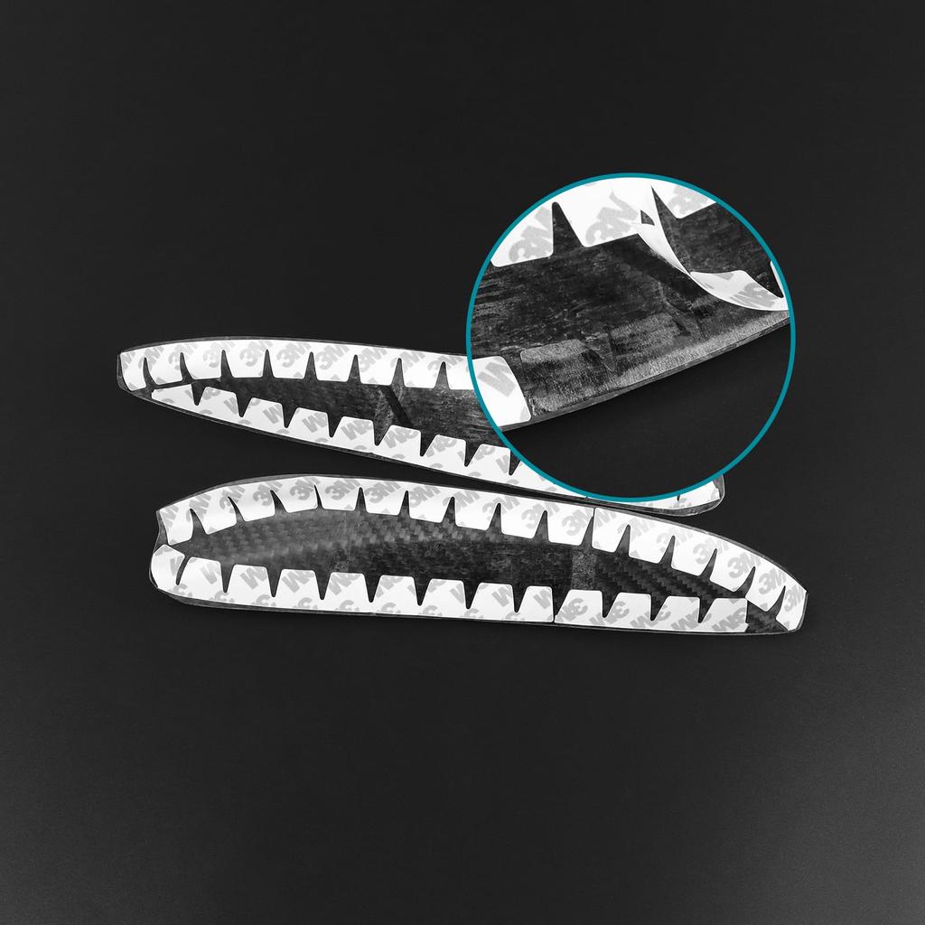 AIRSPEED Carbon Fiber Exterior Customization Accessories for Abarth 500 Car Light Eyebrow Cover Trim Tape Garnish Carbon 595/Fiat (2016-2023) -