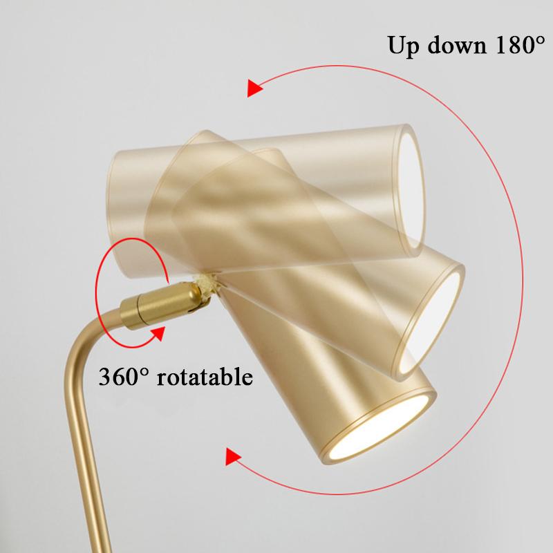 Rotatable Hotel Bedroom Wall Lamp Iron Frame Plastic Shade E27 LED Reading Light with Switch Modern Home Decoration Sconce Light