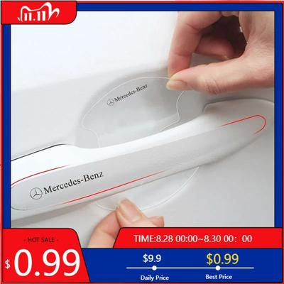 GLC GLB 8 Adet TPU Araba Kapı Çanak Çizilmez Sticker Decals Mercedes Benz AMG W203 W206 W220 W205 W211 W212 W201 W210 W108 W İçin