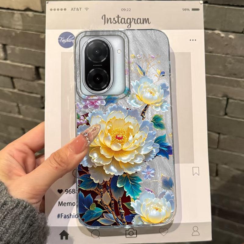 

Роскошный чехол с цветами для девочек и женщин для Xiaomi Redmi Note 14 Pro 14C 13C 10 9A 9C 13 12 11 10S 9 8 Plus A5 A4 A3 A2 A1 Fundas Cover Redmi Note 13 4G белый