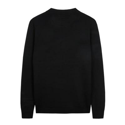 Cai Zi Men's Jacquard Embroidered Round Neck Pullover Sweater