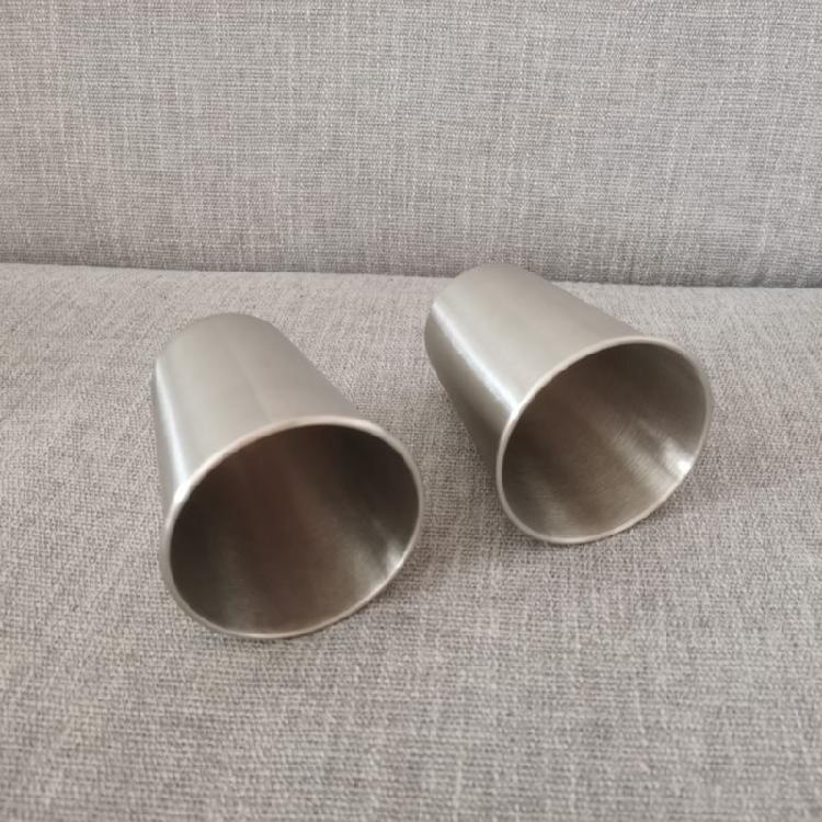 10Pcs Comfortable Rolled Mouth Cups Stylish Stainless Steel Cup Set with Rolled Brims for Parties and Outdoors
