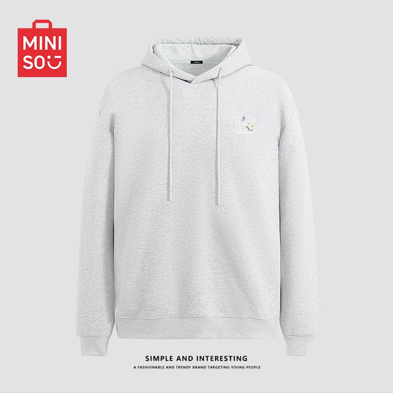 MINISO Men's Relaxed Fit Hooded Pullover