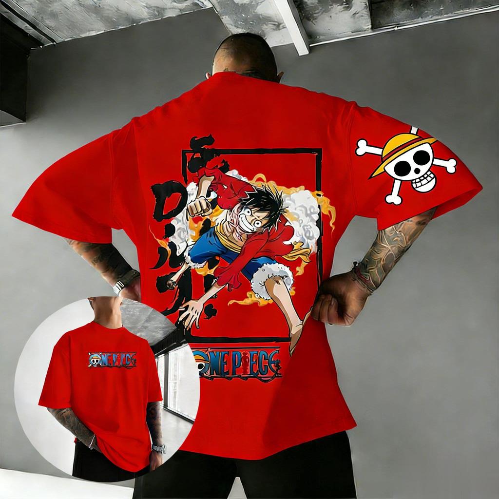 Oversized One Piece Luffy Anime Graphic T Shirt Men Women Short Sleeve Tee Harajuku Streetwear Casual Tops Y2k 2026 Summer New