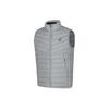 Solid Color Outdoor Casual Sports Zip-Up Stand Collar Warm Down Vest Men Vests Gray 2031E441-020
