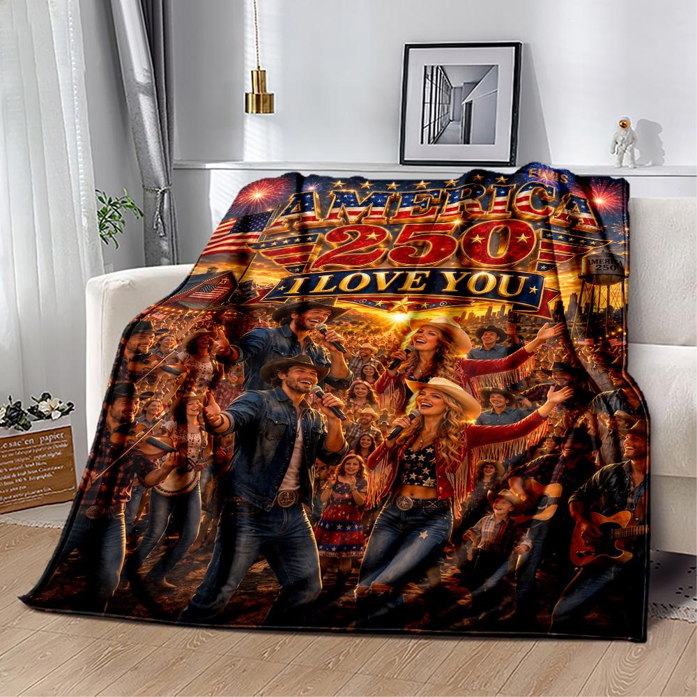 Elvis Presley: Iconic Performances Blanket Durable Comfort Suitable for Office Chair Office Bedding Four Seasons Universal Stylish Decor