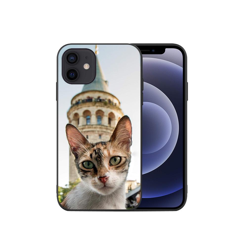 

Применимый чехол для мобильного телефона iPhone16, мягкий чехол для кота, забавный синий чехол для мобильного телефона с котом, чехол для телефона с котом 15plus