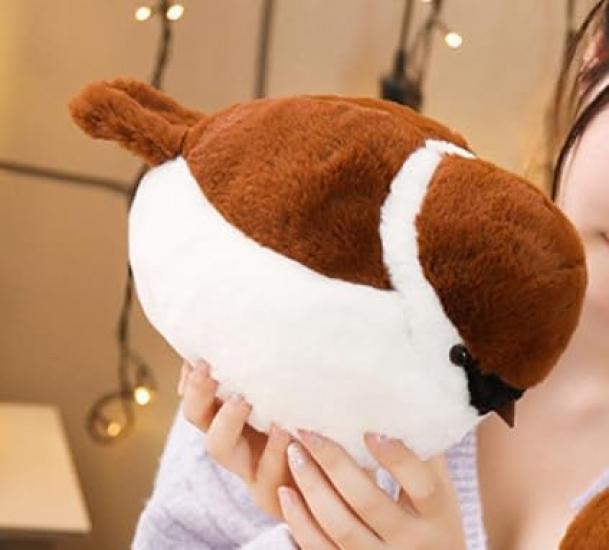 Sparrow Cushion Hugging Pillow Plush Cute Realistic Large Animal Bird Nap Pillow Event Gift Suzume 4231
