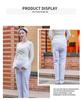 Nurse Maternity Work Pants - Adjustable Belly Support, Elastic Waist, Women's Plus Size, Available In White, Pink, Blue