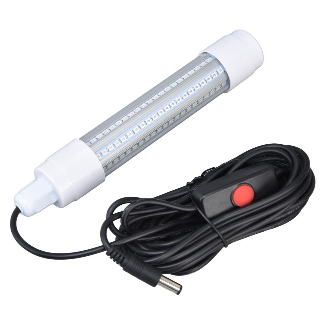 Fishing Light 126 LED IP68 Waterproof 1000lm Submersible Night Fish Finder Lamp 13W AC12‑36V