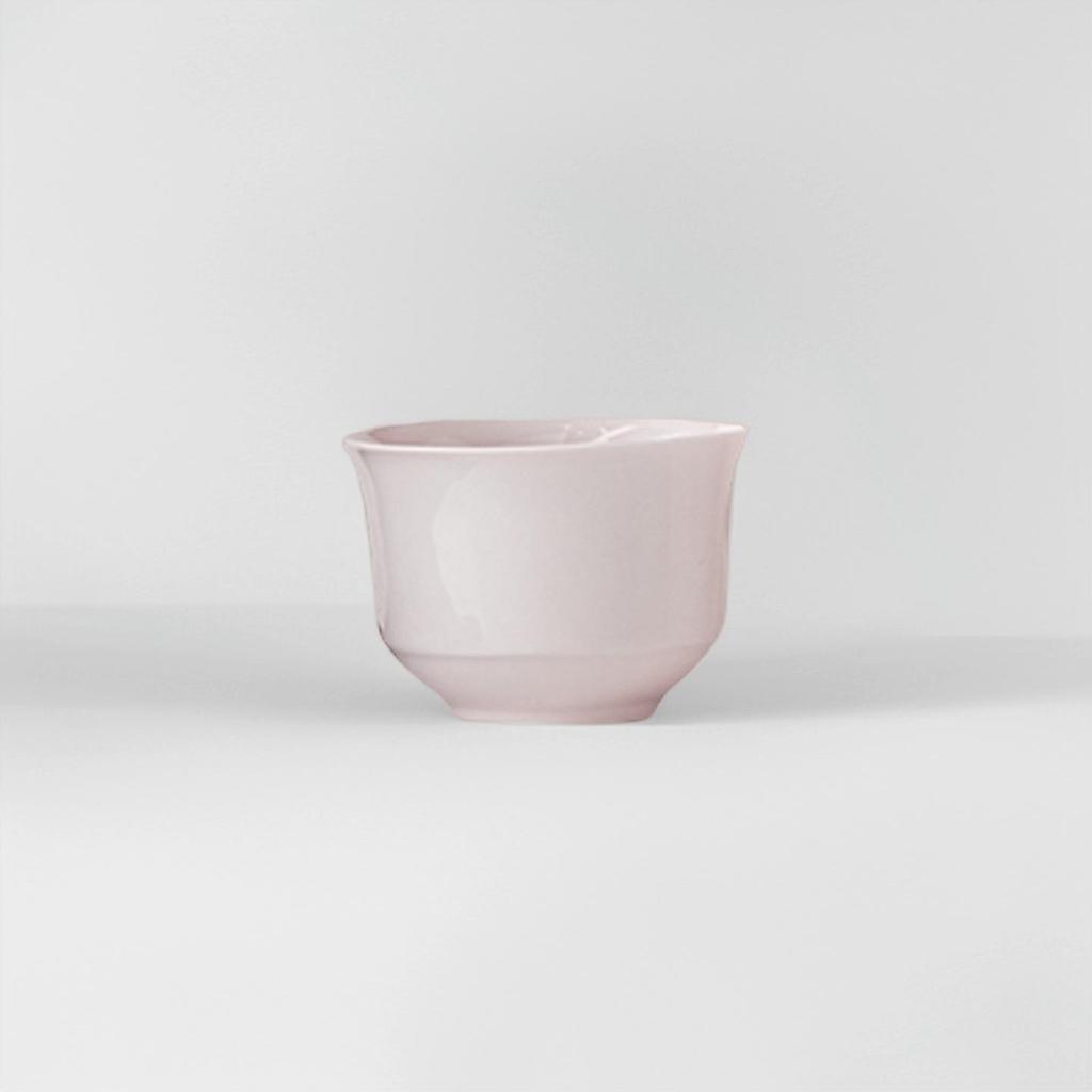 Portable Pink Ceramic Tea Set with One Pot & Three Cups - Ideal for Travel & Outdoor Use