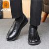 Old Man Head Men's Shoes 2025 New Cowhide Soft Sole Fashion Non-slip Soft Leather Dress Business Casual Men's Leather Shoes