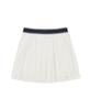 CLOVE [25Ss Clove] Sporty Pleated Skirt (White)