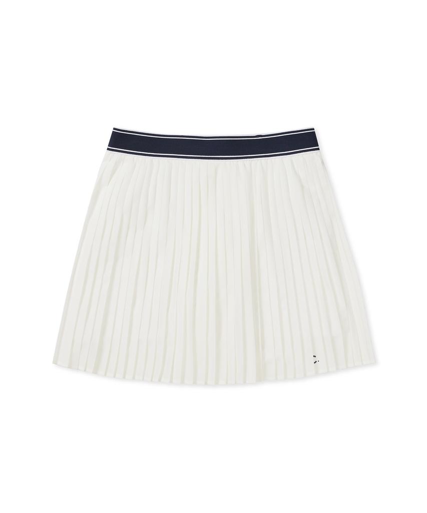 CLOVE [25Ss Clove] Sporty Pleated Skirt (White)