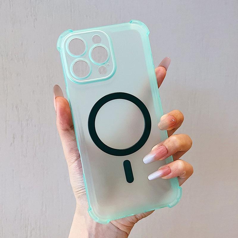 Airbag Shockproof Magnetic Wireless Charging Cases For Oppo Find X8Pro X8S + Plus X8 X7 Ultra Translucent Soft Silicone Cove