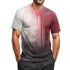 Men's Halloween Printed Round Neck Raglan Short Sleeve Top T-Shirt