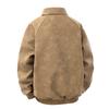 Spring New Couple Style American Retro Brown Lapel Jacket Men Suede Couple Suit Jacket