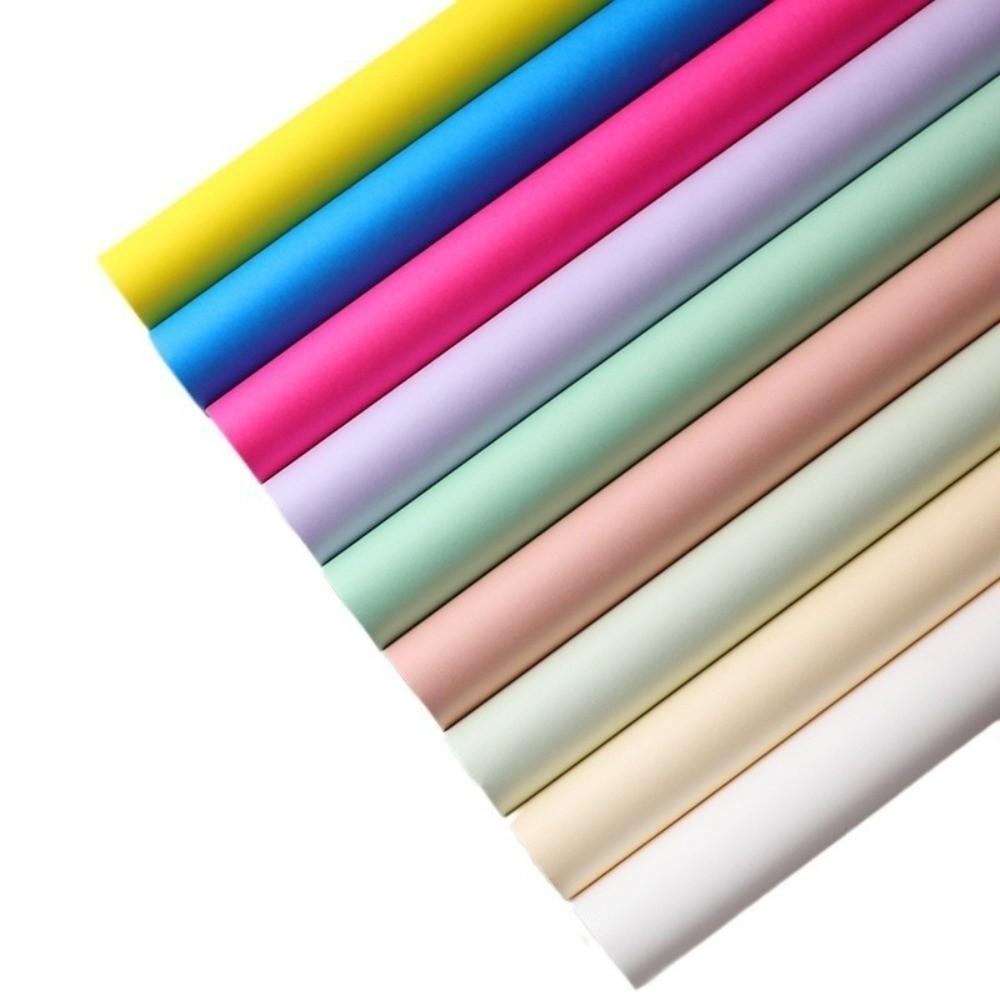 57cm*10m/Roll Flower Packaging Paper Waterproof Matte Flower Wrapping Paper Solid Color Vintage Printed