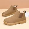 Fleece Cotton Shoes for Women, Warm Shoes, Flat, Comfortable and Versatile Ankle Boots, Anti-slip Snow Boots