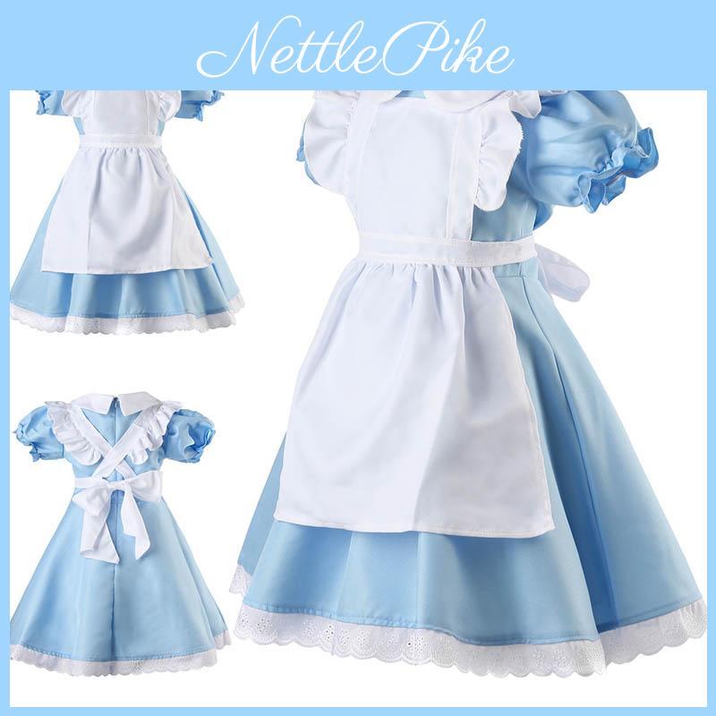 Belle Robe de Cosplay Servante Alice au Pays des Merveilles avec Coupe Confortable pour Femmes