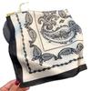 European American 70cm Small Square Imitation Silk Scarf - Printed Versatile Headscarf/Neck Protector