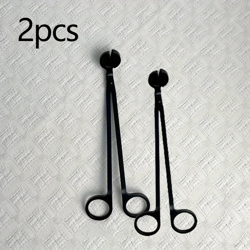 1pc/2pcs/3pcs-Candle Wick Trimmer, Candle Shape Cutter, Stainless Steel Wick Cutting Candle Tool (Matte Black And Rose Gold )