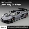 1/22 Metal Die Cast Koenigsegg JESKO Supercar Model Racing Gift Boy Simulation Sound and Light Retraction Collection Ornaments