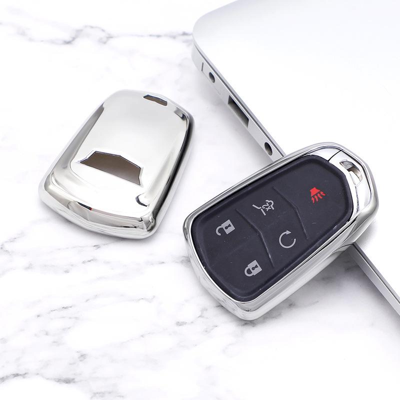 Cadillac Key Case: Fits XT5, XT4, CT5, XT6, ATS-L - Half-Pack Keychain Included
