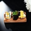 12345 Slots Wooden Sushi Rack U-Shape Multi Purpose Sushi Maker Holder Japanese Style Innovative Sushi Serving Tray