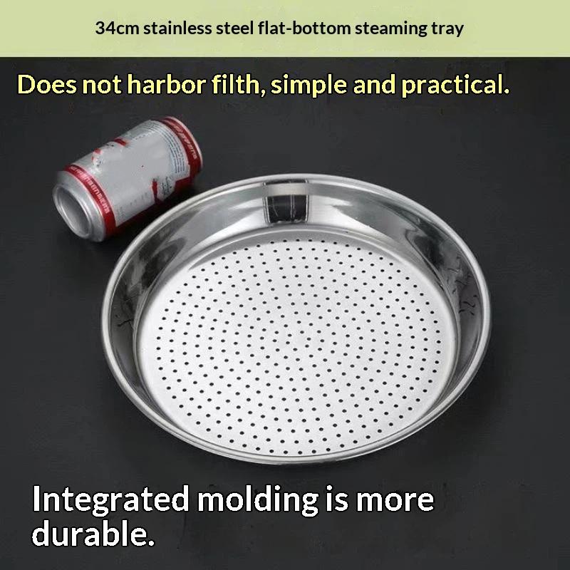 Stainless Steel Steamer Tray Food Grade Material Even Heat Transfer For Home Steaming Buns Vegetables
