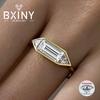 BXINY 1.4CT Moissanite Rings 925 Silver for Women Solitaire Lab Diamond Wedding Band Gifts Minimalist Jewelry with GRA