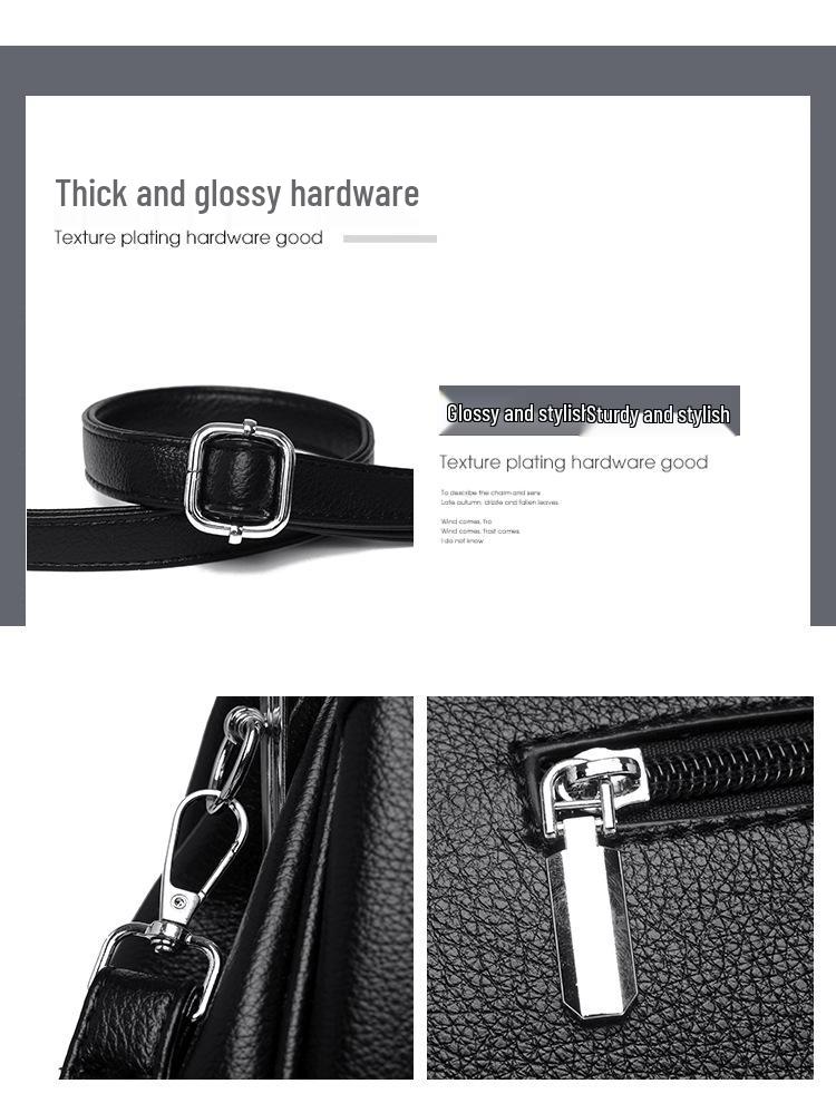 2025 New Women's Single Shoulder & Crossbody Soft Leather Handbag - Large Capacity