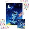 Stitch Moon Starry Night Diamond Painting Full Diamond Art Craft Ornaments Handmade Living Room Decoration Background