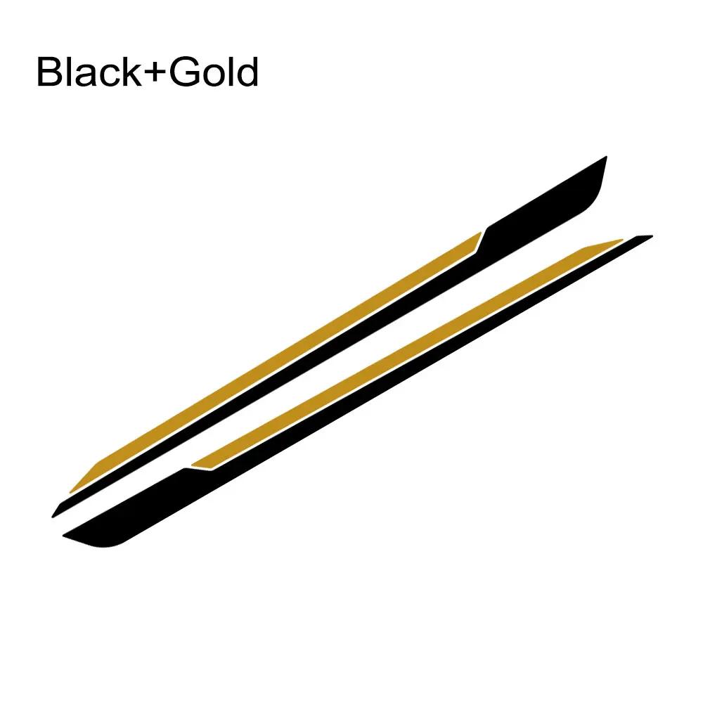2PCS Car Long Striped Door Side Skirts Stickers Car Vinyl Decals Car Body Decoration Stickers Accessories For Skoda Fabia MK3