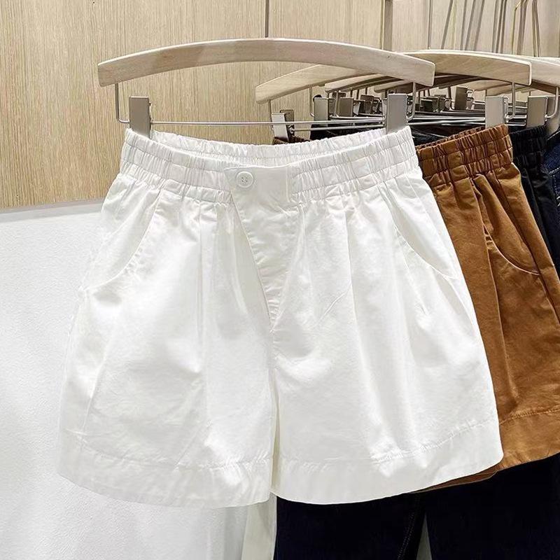 Women's Summer Casual High Waist Wide Leg Shorts - Slimming, Versatile A-Line Style