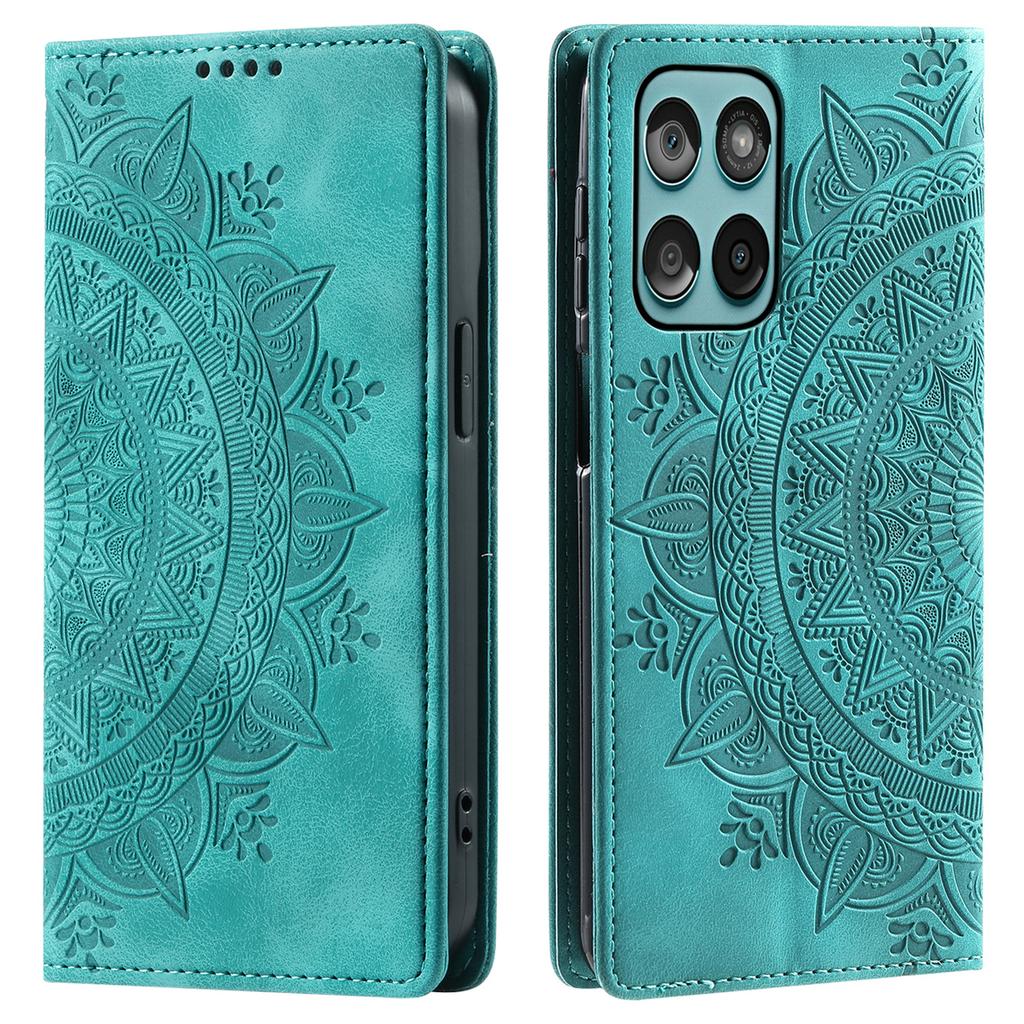 Styl-010 Dla Motorola Edge 60 5G/60 Fusion 5G Etui Skórzane Etui na Telefon z Magnetycznym Zamknięciem Wzór Nadrukowany