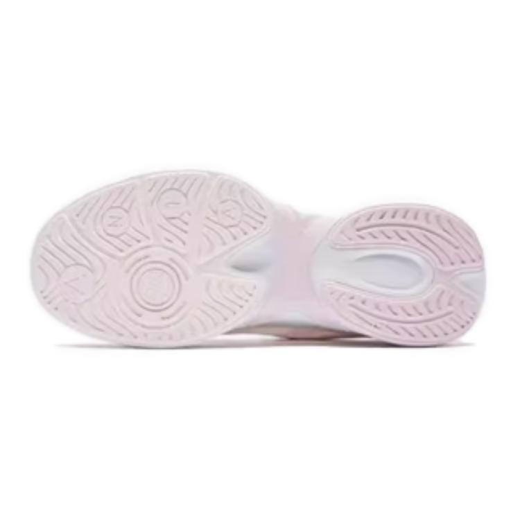 Anta Kids Fabric Comfortable Versatile Low-Top Running Shoes Kids Sneakers White Clear-Water-Pink 322435503-6