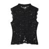 Hollow Out Lace Crop Top Slim Fit Y2K Girl Tops Aesthetic Sleeveless Vest  Summer
