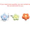 10Pcs 21*25mm Multicolor Acrylic Flower Shape Loose Charm Pendants for Necklace Handmade DIY Craft Jewelry Making Accessories