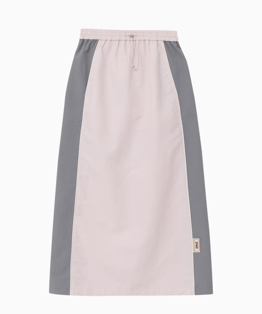 Jenyujeu Jet-Up String Long Skirt - Light Pink