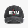 Funny Dubai Washed Baseball Cap Fashion Casual Style Denim Caps Unisex Outdoor Sports Sunshade Hat