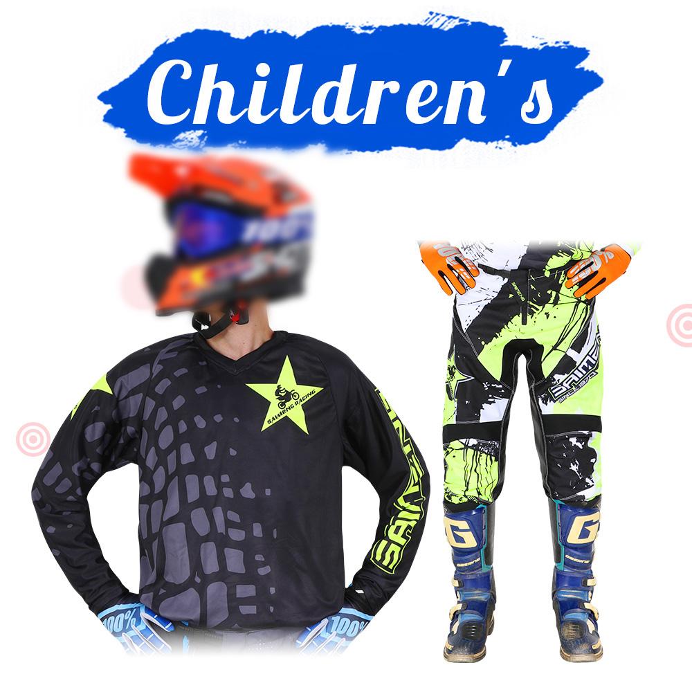Motocross Gear Set for Kids 4 5 6 7 8 9 10 11 12 13 Years Youth Child Motorcycle Boy Girl Jersey Pant Kits Racing Suit Off-road Enduro MX MTB