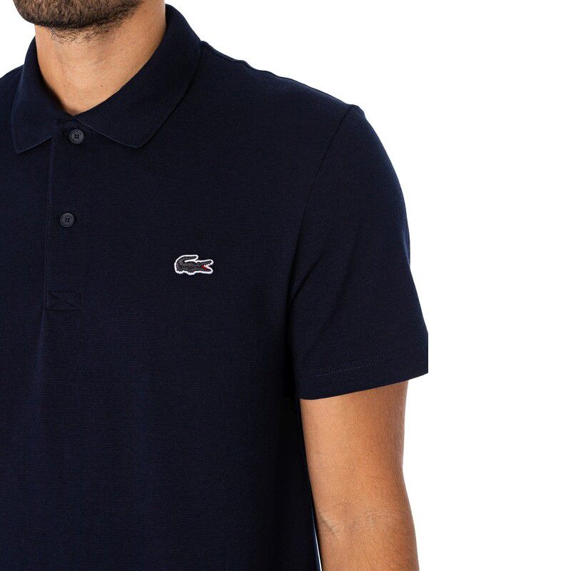 Lacoste Polo Shirt - Men's Polo Shirt Cotton Blue DH5522-166 Regular-Fit ORIGINAL